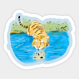 Water Tiger Sticker